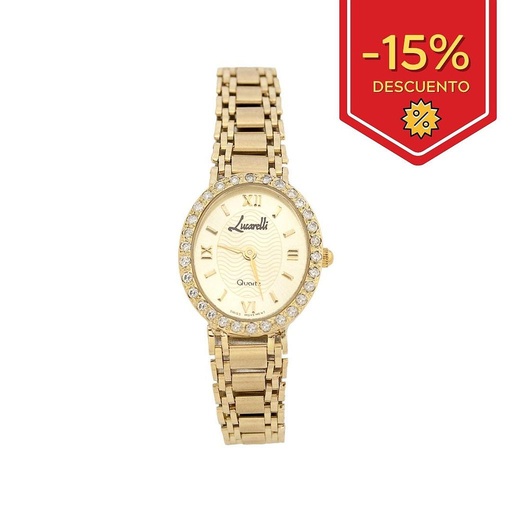 [R327] RELOJ ORO 18KL SEÑORA LUCARELLI DIAMANTES