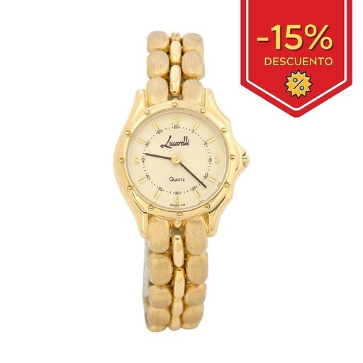 RELOJ ORO 18KL SEÑORA LUCARELLI
