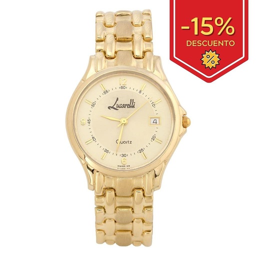 RELOJ ORO 18KL CABALLERO LUCARELLI