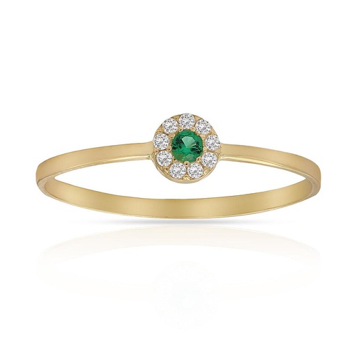 SORTIJA ORO 18KL CRISOPAL VERDE