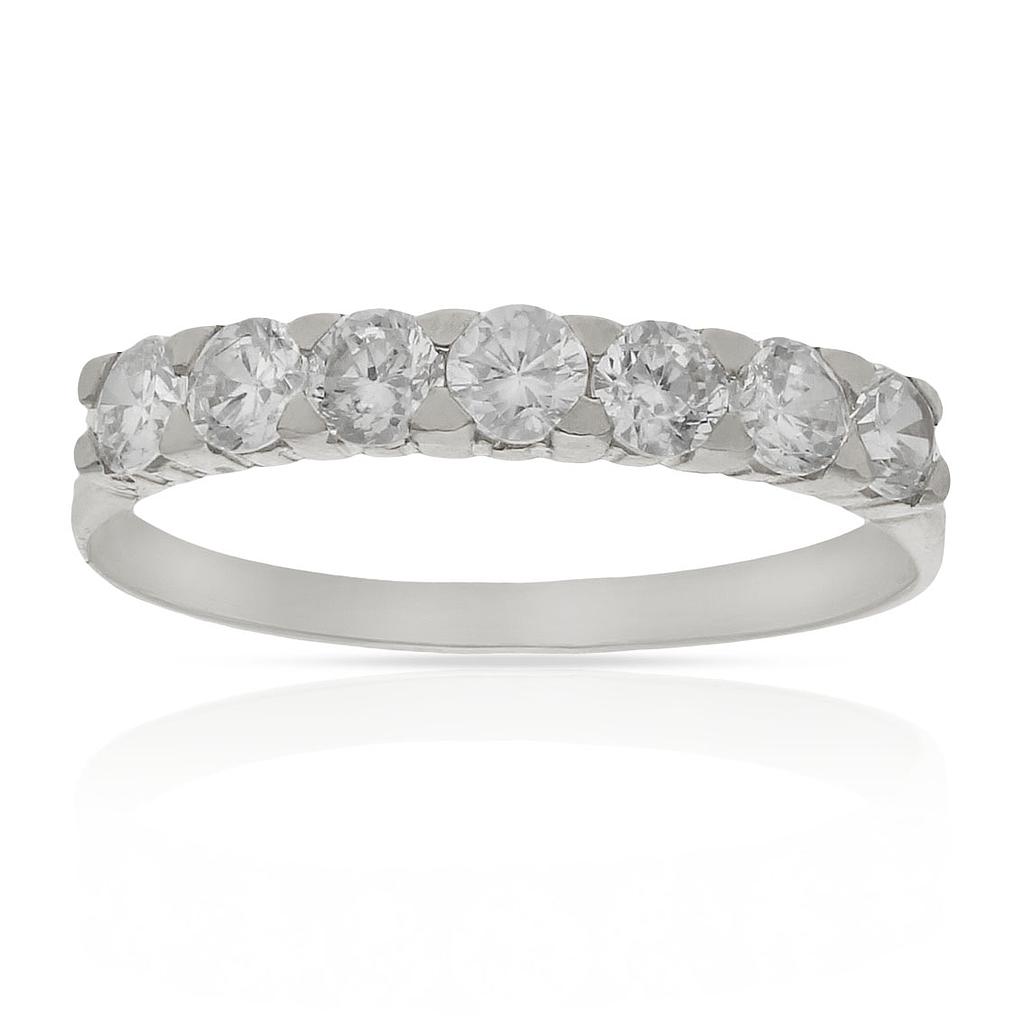SORTIJA ORO BLANCO 18KL CIRCONITAS