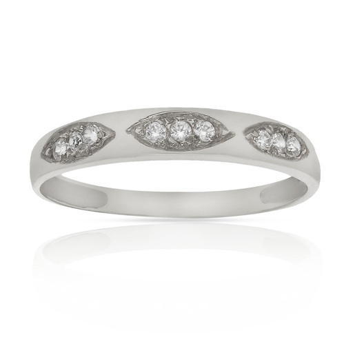 SORTIJA ORO BLANCO 18KL CIRCONITAS