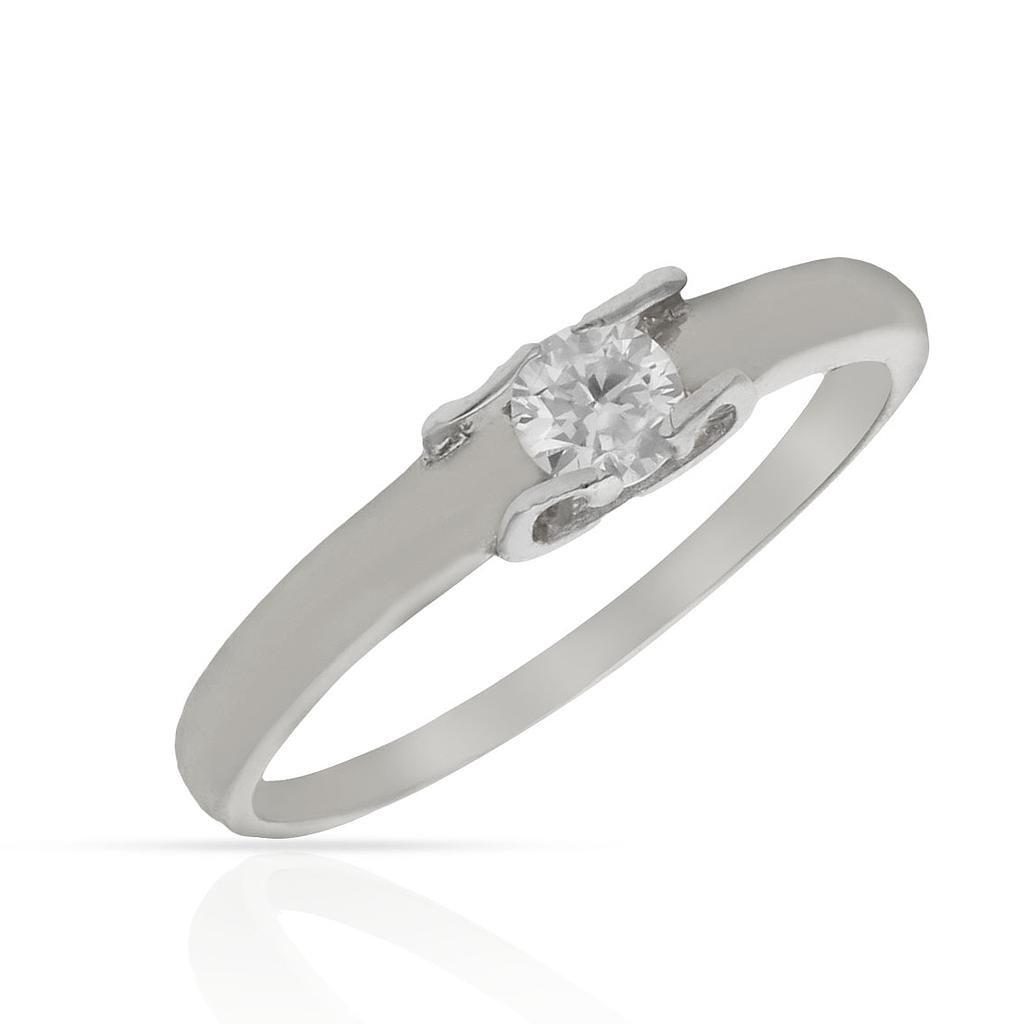 SORTIJA ORO BLANCO 18KL CIRCONITA