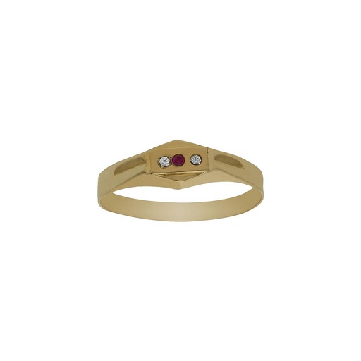 SOLITARIO ORO 18KL TRESILLO BEBE