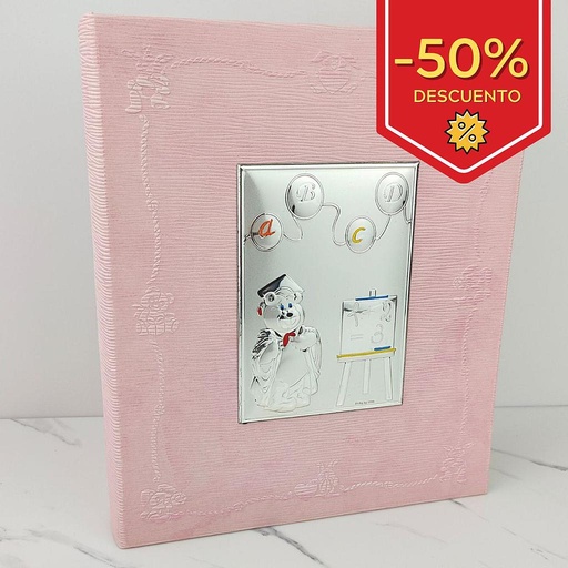 [4183] ALBUM FOTOS ROSA OSO BILAMINADO 20X25