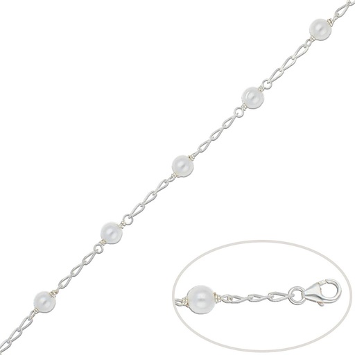 [AG110] PULSERA PLATA 925MM PERLAS