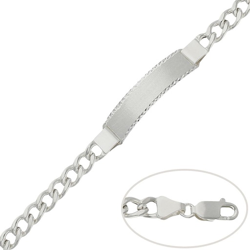 [AG125] PULSERA PLATA 925MM BARBADA - 7MM