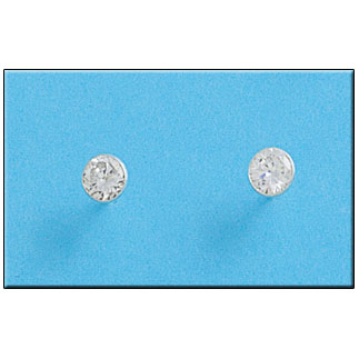 [AG1312] PENDIENTE PLATA 925MM REDONDO MEDIANO