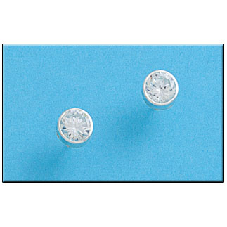 [AG1315] PENDIENTE PLATA 925MM REDONDO 6MM