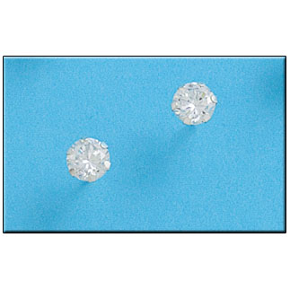 [AG1321] PENDIENTE PLATA 925MM REDONDO - 6MM