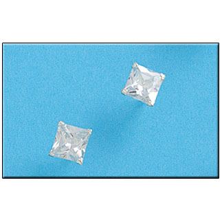 [AG1324] PENDIENTES PLATA 925MM CUADRADO - 6.6X6.6MM