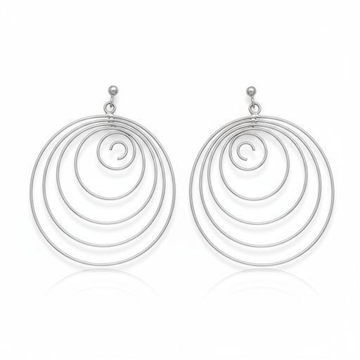 [AG1335] PENDIENTES ESPIRAL PLATA 925MM