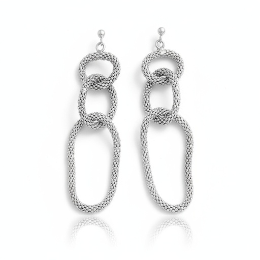 [AG1343] PENDIENTES CADENAS PLATA 925MM