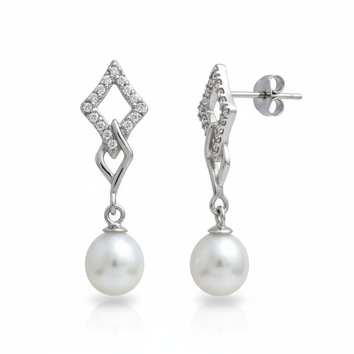 [AG1363] PENDIENTES PLATA 925MM PERLAS CULTIVADAS