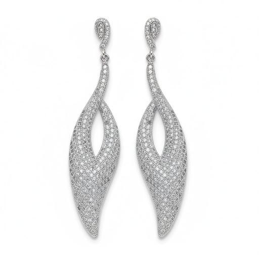 [AG1391] PENDIENTES PLATA 925MM CIRCONITAS