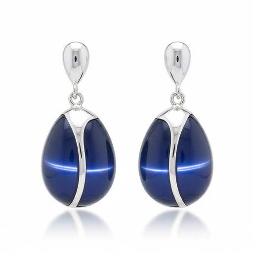 [AG1415] PENDIENTES PLATA 925MM OJO DE GATO