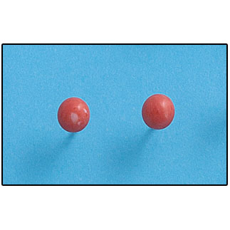 [AG1436] PENDIENTE PLATA 925MM CORALINA 6MM