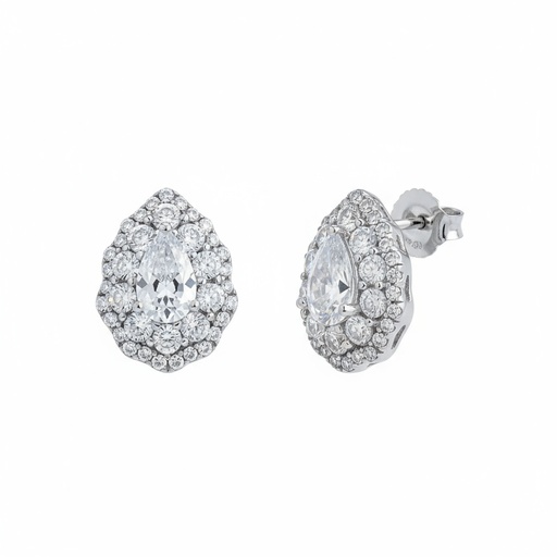 [AG1458] PENDIENTES PLATA 925MM LAGRIMA