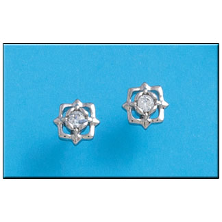 [AG1535] PENDIENTES PLATA 925MM CIRCONITAS