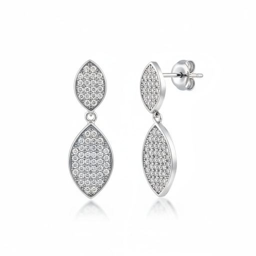 [AG1544] PENDIENTES PLATA 925MM CIRCONITAS