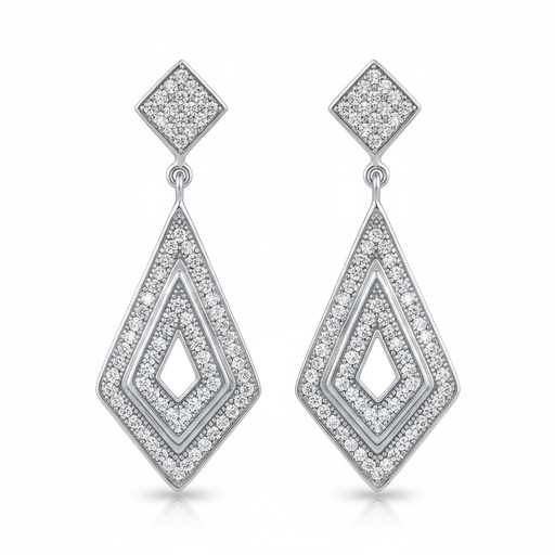 [AG1548] PENDIENTES PLATA 925MM CIRCONITAS