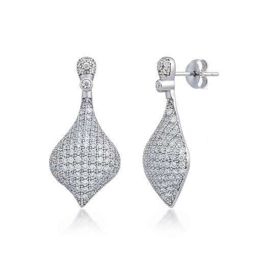 [AG1551] PENDIENTE PLATA 925MM CIRCONITAS