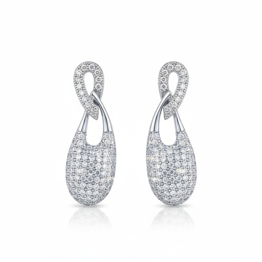 [AG1552] PENDIENTES PLATA 925MM CIRCONITAS