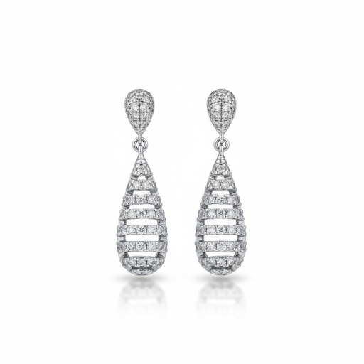 [AG1560] PENDIENTES PLATA 925MM CIRCONITAS