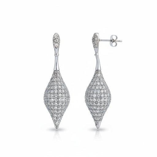 [AG1561] PENDIENTES PLATA 925MM CIRCONITAS