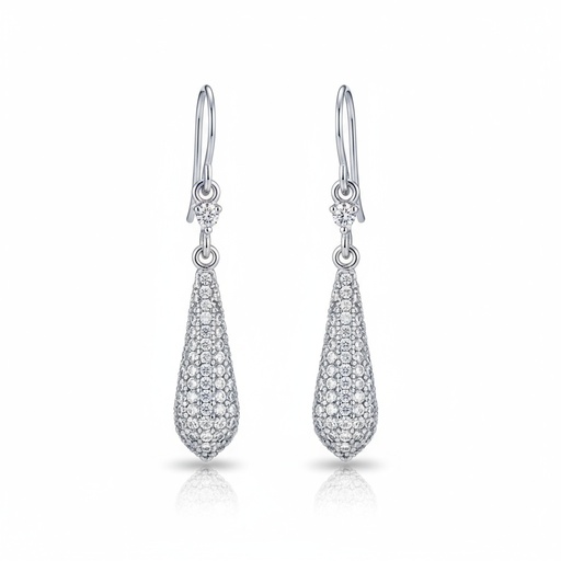 [AG1563] PENDIENTES PLATA 925MM CIRCONITAS