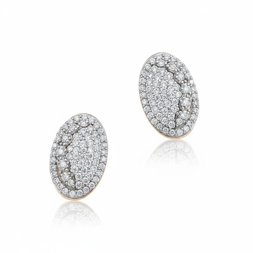 [AG1592] PENDIENTES PLATA 925MM OVALADO CIRCONITAS