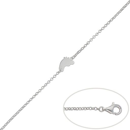 [AG164] PULSERA PLATA 925MM PIE
