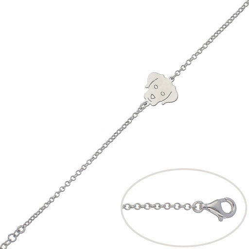 [AG167] PULSERA PLATA 925MM PERRO