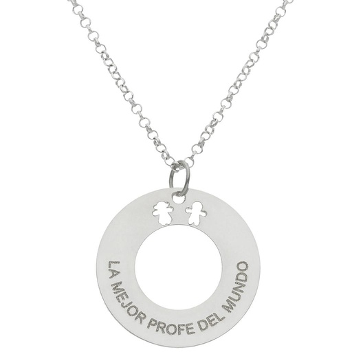 [AG2033] GARGANTILLA PLATA 925MM CIRCULAR - 22MM