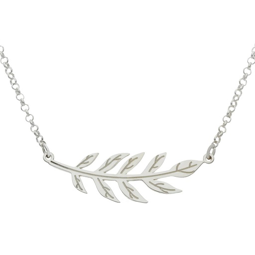 [AG2078] GARGANTILLA PLATA 925MM HOJA