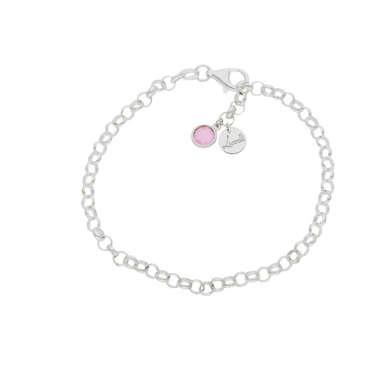 [AG3000R] PULSERA MI HISTORIA PLATA 925MM - ROSA