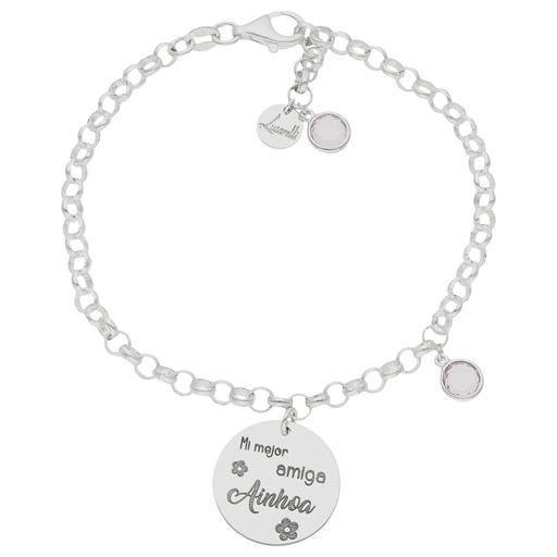 [AG3018] PULSERA MI HISTORIA PLATA 925MM MI AMIGA