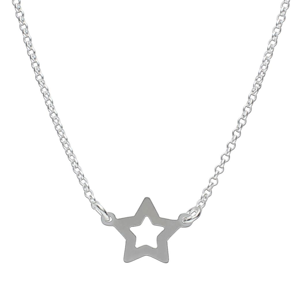 GARGANTILLA PLATA 925MM ESTRELLA
