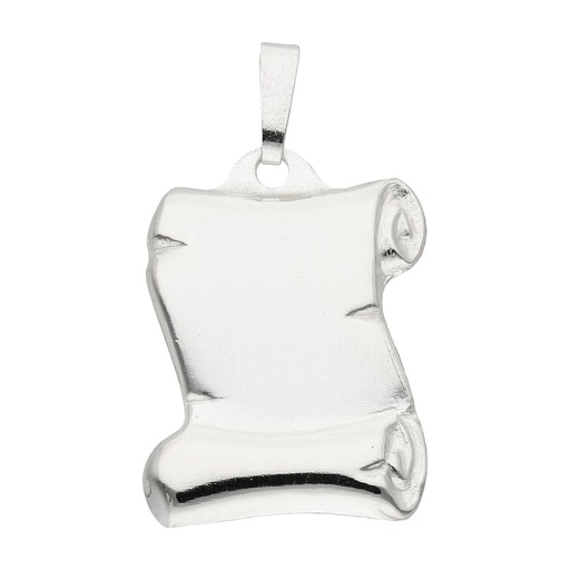 [AG4000] PLACA PLATA 925MM PERGAMINO GRANDE