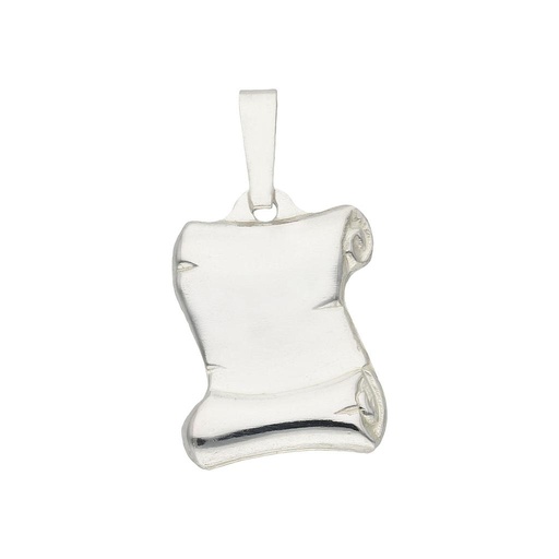 [AG4002] PLACA PLATA 925MM PERGAMINO PEQUEÑO