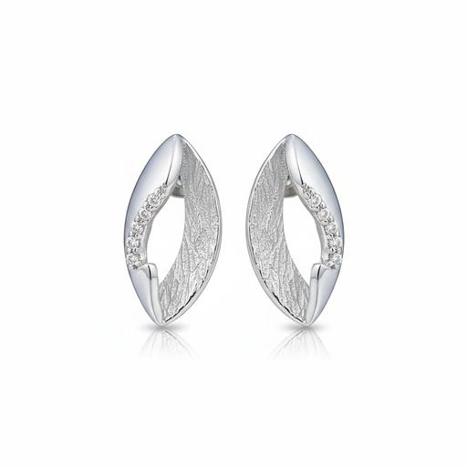[AG5008P] PENDIENTES CIRCONITAS PLATA 925MM