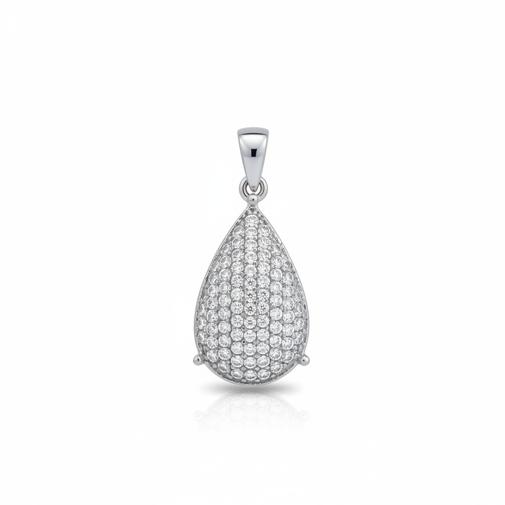 COLGANTE PLATA 925MM CIRCONITAS