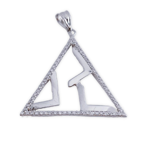 [AG511] COLGANTE PLATA 925MM CIRCONITAS