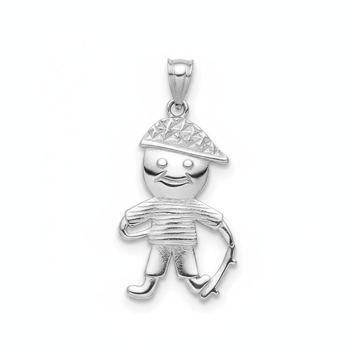 [AG529] COLGANTE NIÑO PLATA 925MM