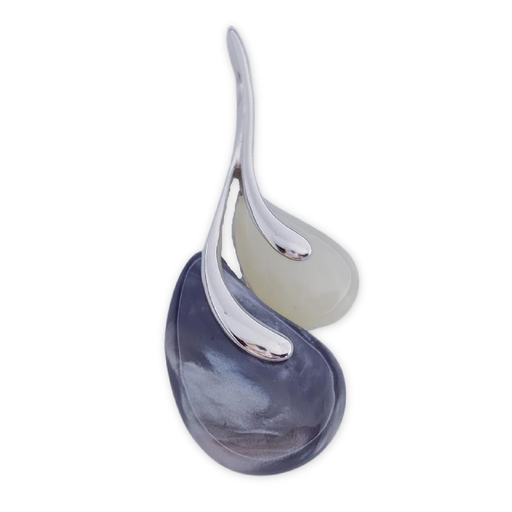 [AG532] COLGANTE PLATA 925MM OJO DE AGUILA NEGRO