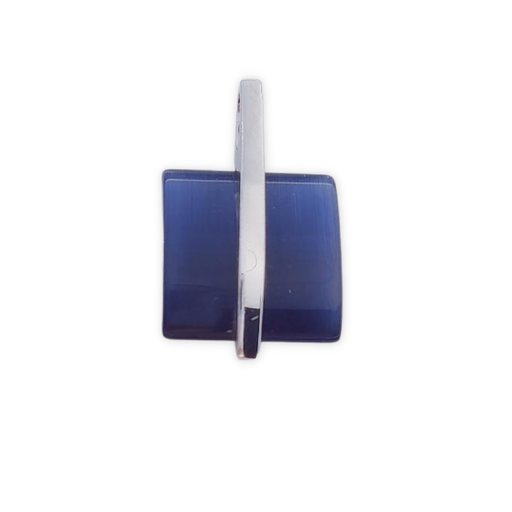 [AG548] COLGANTE PLATA 925MM OJO DE GATO AZUL