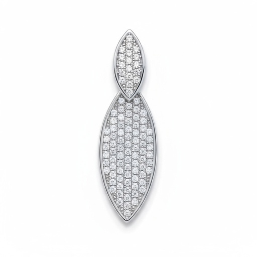 [AG573] COLGANTE PLATA 925MM CIRCONITAS