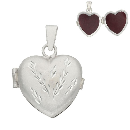 [AG598] GUARDAPELO PLATA 925M CORAZON - 22X23MM
