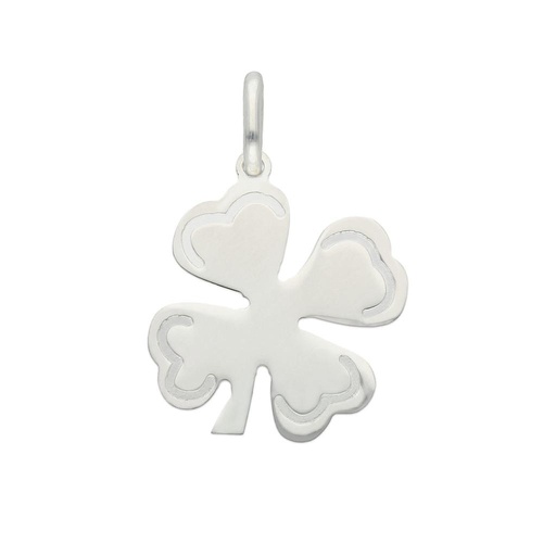 [AG608] COLGANTE PLATA 925MM TREBOL DE LA SUERTE