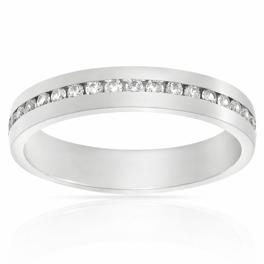 ALIANZA PLATA 925MM CIRCONITAS - 4MM